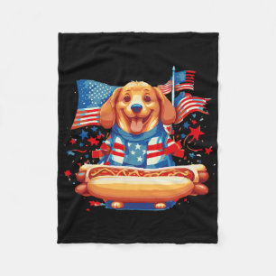 Hot Dog Würstchen Frank Day Merican Sarcastic Food Fleecedecke
