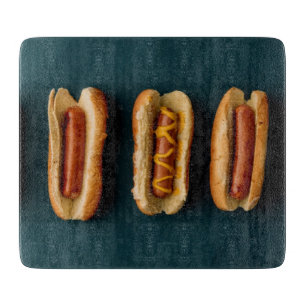 Hot Dogs and Buns Schneidebrett