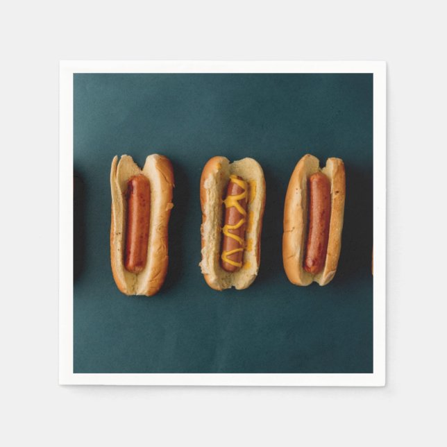 Hot Dogs and Buns Serviette (Vorderseite)