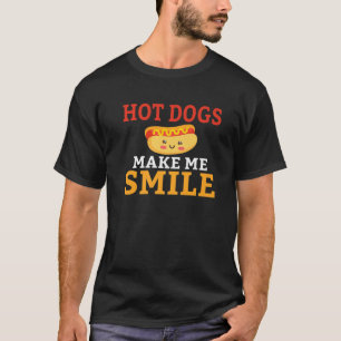Hot Dogs lassen mich Hotdog Lover lächeln T-Shirt
