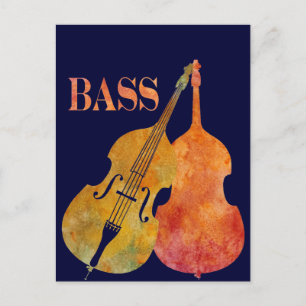 Hot Double Bass Postkarte