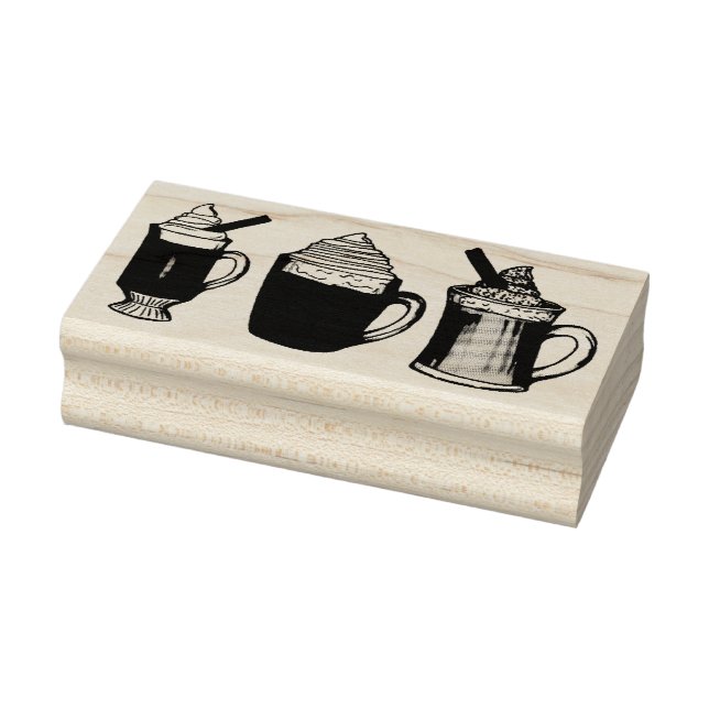 Hot Drinks Ei Kakao Buttered Rum Beverage Gummistempel (Stempel)