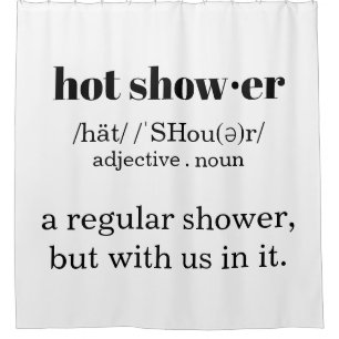 Hot Dusche (mit US-Definition) Duschvorhang
