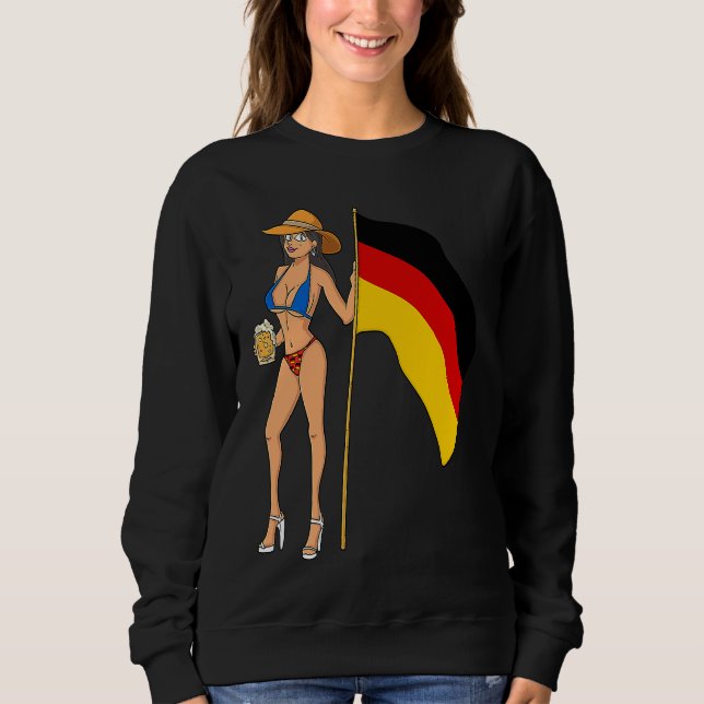 Hot Fan Girl Germany Sweatshirt (Vorderseite)