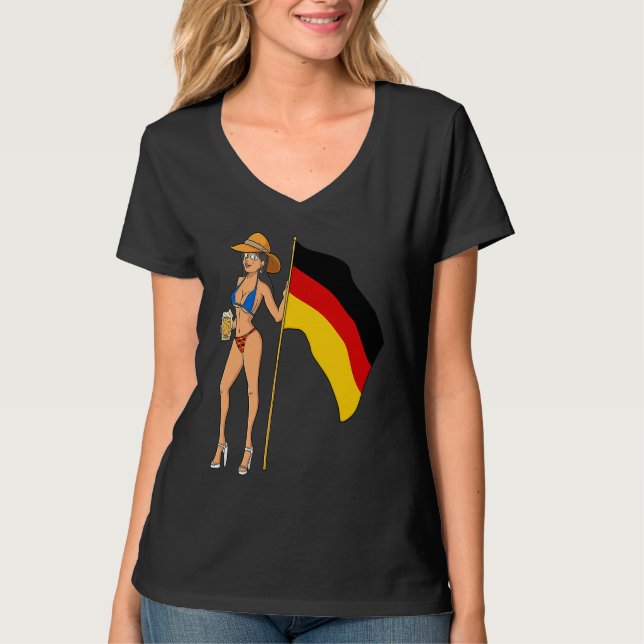 Hot Fan Girl Germany T-Shirt (Vorderseite)