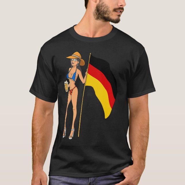 Hot Fan Girl Germany T-Shirt (Vorderseite)