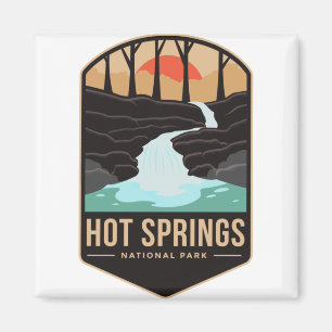 Hot Federn Nationalpark Logo Magnet