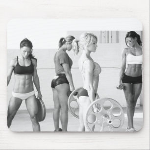 Hot Female Fitness Girls Mousepad