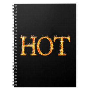 Hot Fire Spiral Notebook Notizblock