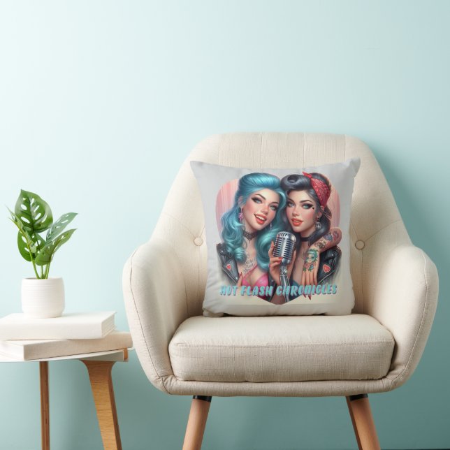 Hot Flash Chronicles Retro Diva Throw Kissen (Stuhl )