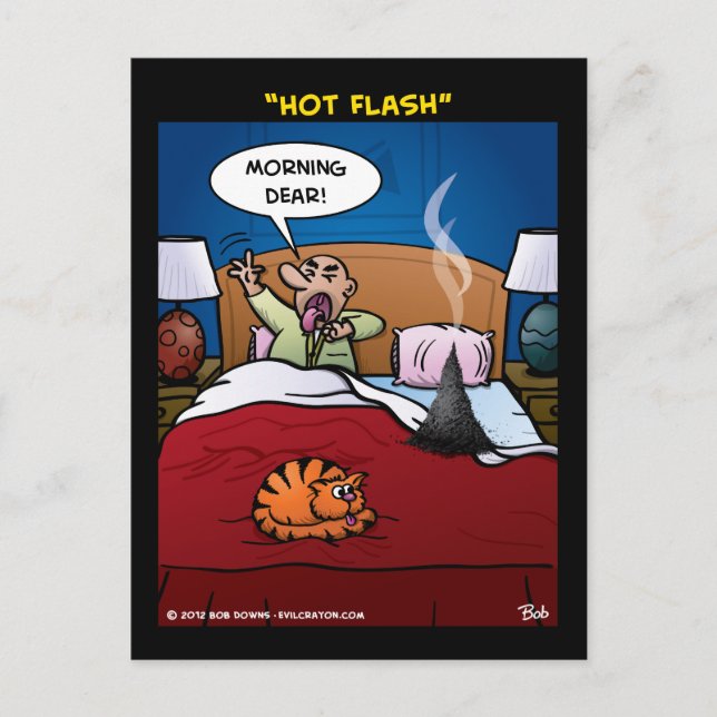 "Hot Flash" Postkarte (Vorderseite)