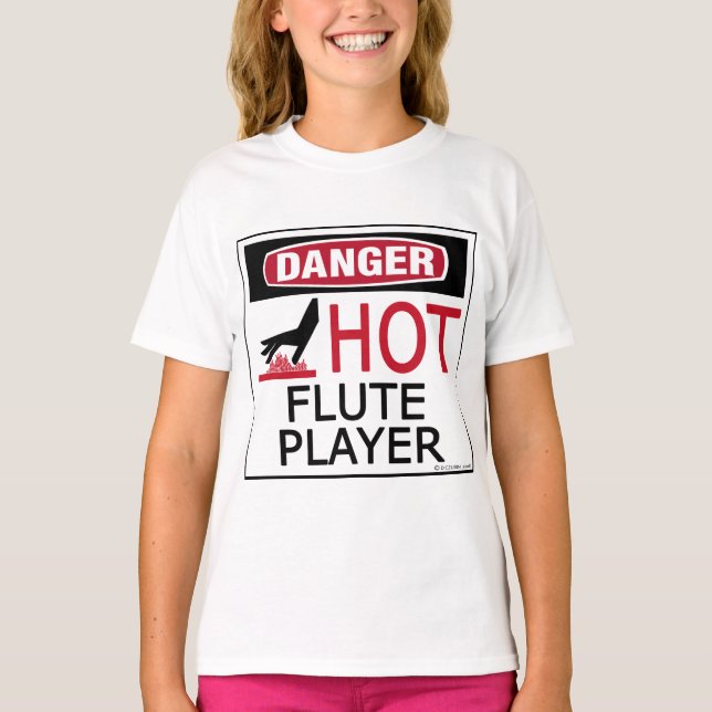 Hot Flute Player T-Shirt (Vorderseite)