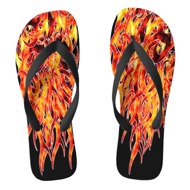 "Hot Foot" Flammendesign Flip Flops (Fußbett)