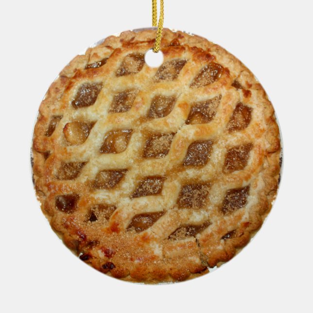 Hot Fresh Apple Pie Keramik Ornament (Vorne)