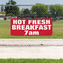 Hot Fresh Breakfast Red Custom Business Außenberei