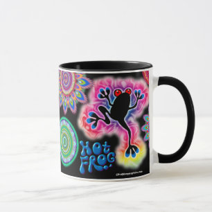 Hot Frog Surf zwei Töne Kaffee Tasse. Tasse