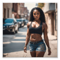 Hot Ghetto Girl in Denim Shorts Wanderwege