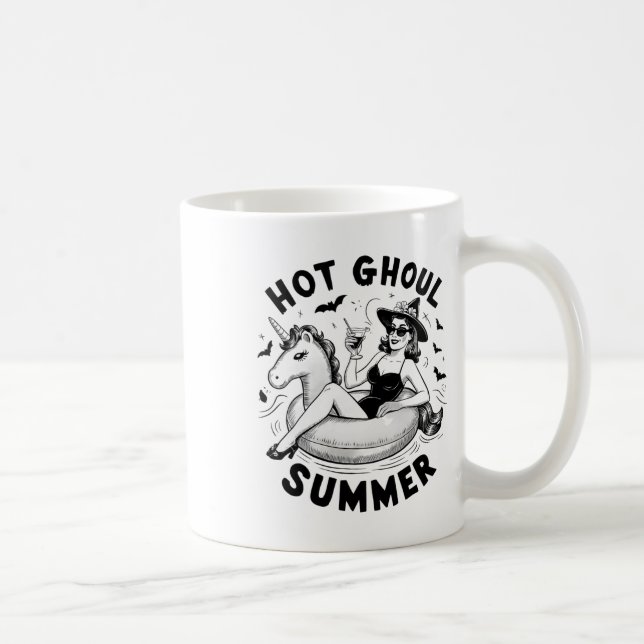 Hot Ghoul Summer Funny Halloween Outdoor Kostüme Kaffeetasse (Rechts)