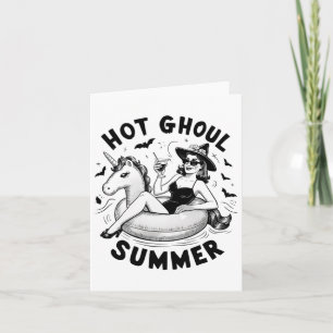 Hot Ghoul Summer Funny Halloween Outdoor Kostüme Karte
