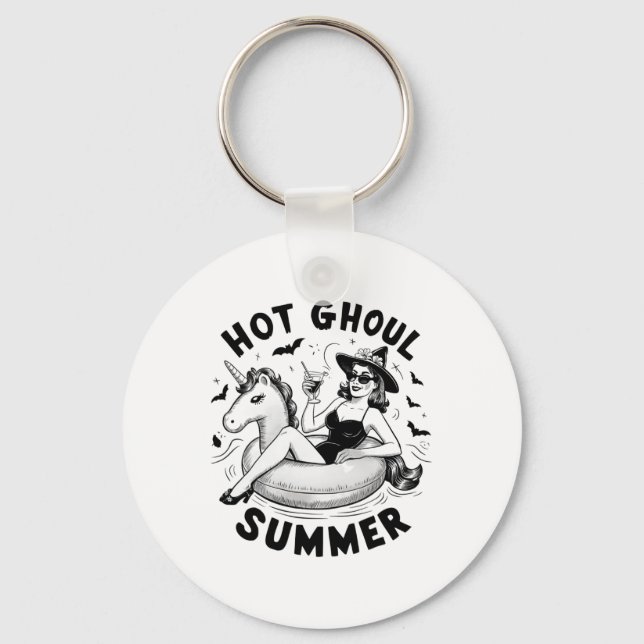 Hot Ghoul Summer Funny Halloween Outdoor Kostüme Schlüsselanhänger (Vorderseite)