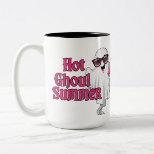 Hot Ghoul Summer T-Shirt Zweifarbige Tasse