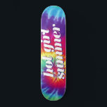 Hot Girl Summer Pink Blue Gefärbte Krawatte Skateb Skateboard<br><div class="desc">Feiern Sie mit diesem phantastischen Skate-Board Ihren heißen Girl-Sommer. E-Mail an christie@christiekelly.com für Hilfe bei benutzerdefinierten Artikeln! Mach es verrückt,  Leute!</div>