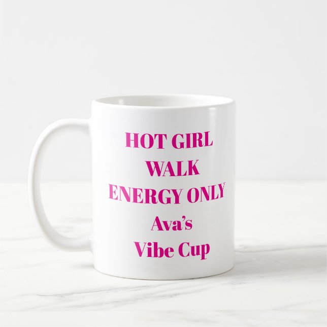Hot Girl Walk Energy Mug Kaffeetasse (Links)