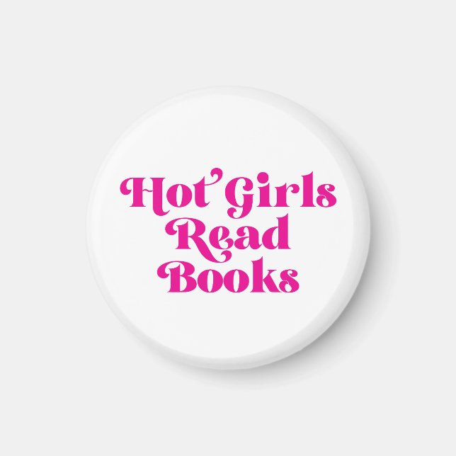 Hot Girls lesen Bücher Magnet (Vorne)