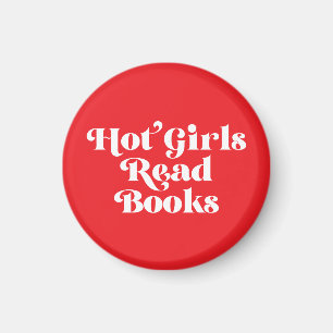 Hot Girls lesen Bücher Magnet