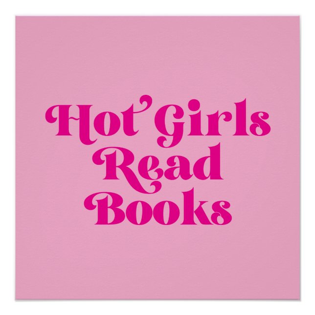 Hot Girls lesen Bücher Poster (Vorderseite)