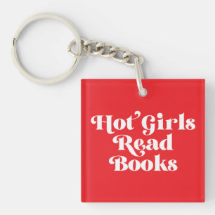 Hot Girls lesen Bücher Schlüsselanhänger