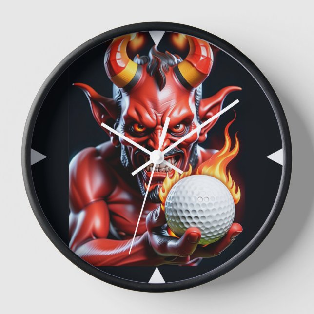 Hot Golfer - Wall Clock Uhr (Vorderseite)