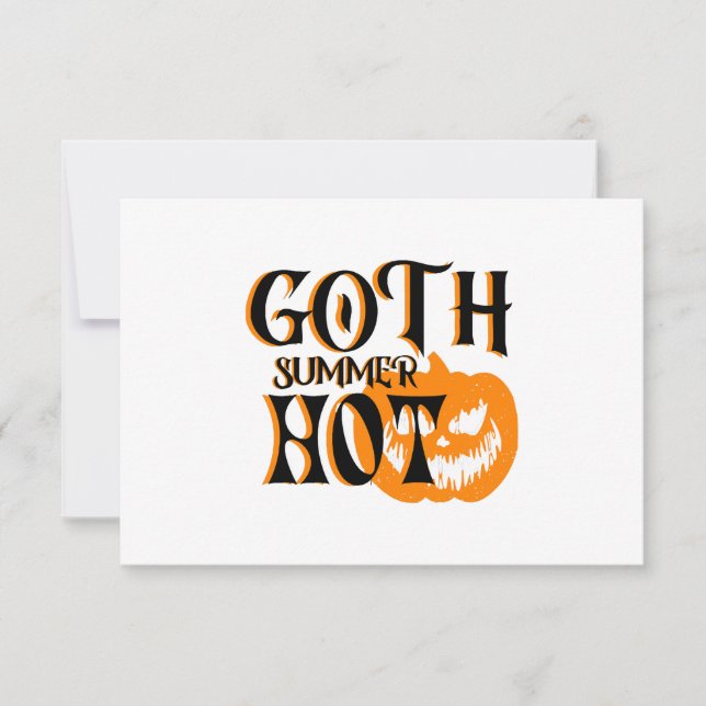 Hot Goth Summer-Horror Lächeln Pumpkin (Vorderseite)