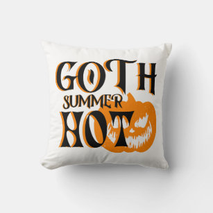 Hot Goth Summer-Horror Lächeln Pumpkin Kissen