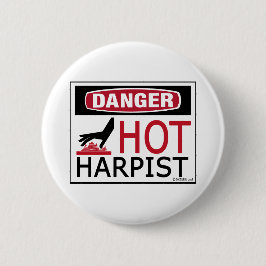 Hot Harpist Button