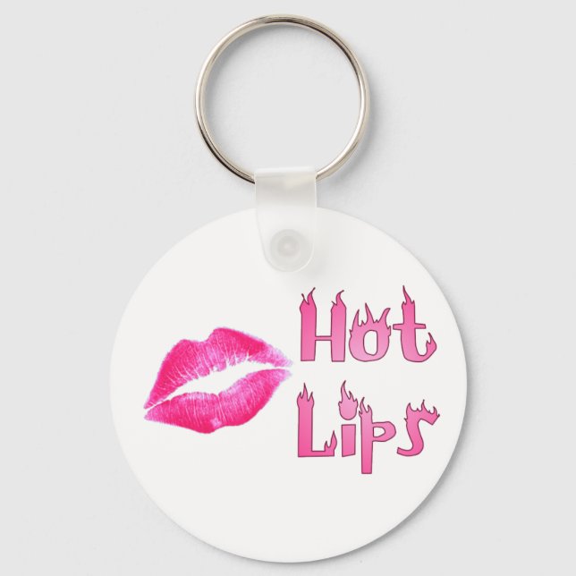 HOT HET HOT LIPS by SHARON SHARPE Schlüsselanhänger (Vorderseite)