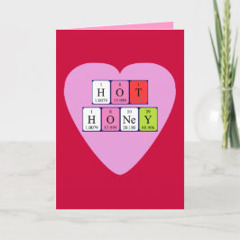 Hot Honey Periodentafel Valentine Card Feiertagskarte