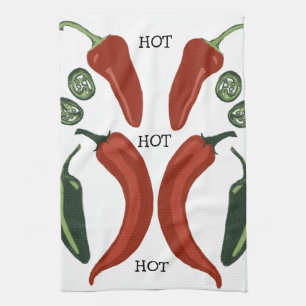 HOT HOT HOT Spicy Chilen jalapeno Geschirrtuch