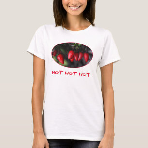 Hot Hot Red Chili Paprikaschoten Pflanze T-Shirt