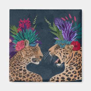 Hot House Leopard  Ein Paar Magnet