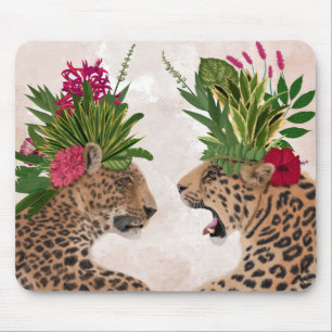 Hot House Leopard  Ein Paar Mousepad