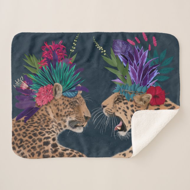 Hot House Leopards | Ein Paar Sherpadecke (Vorderseite (Horizontal))