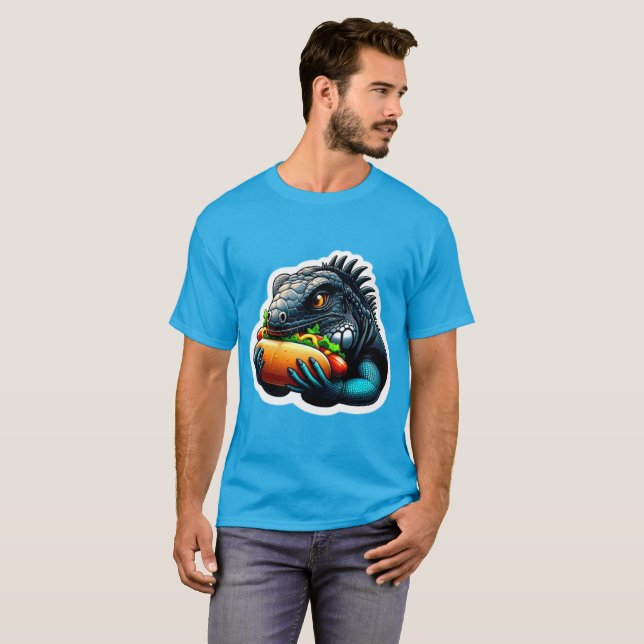 HOT HUND LIEBT IGUANA 3 T-Shirt (Vorne ganz)