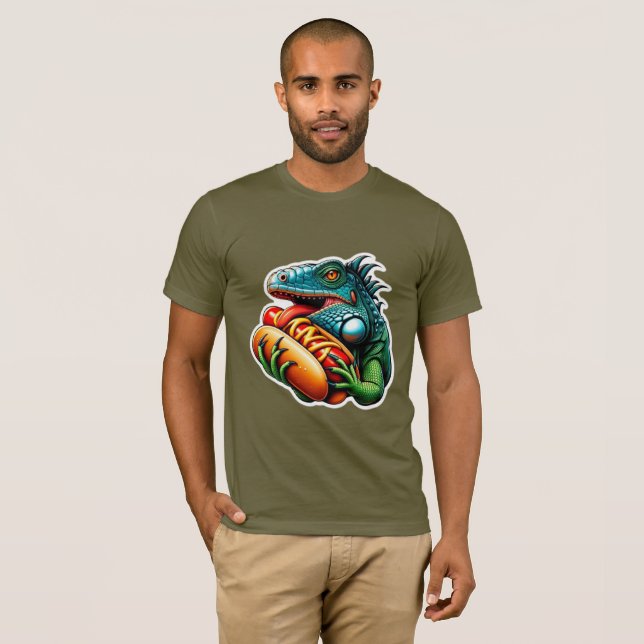 HOT HUND LIEBT IGUANA T-Shirt (Vorne ganz)