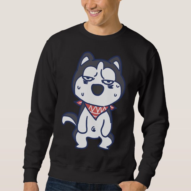 Hot Husky-Schwitzen Sweatshirt (Vorderseite)