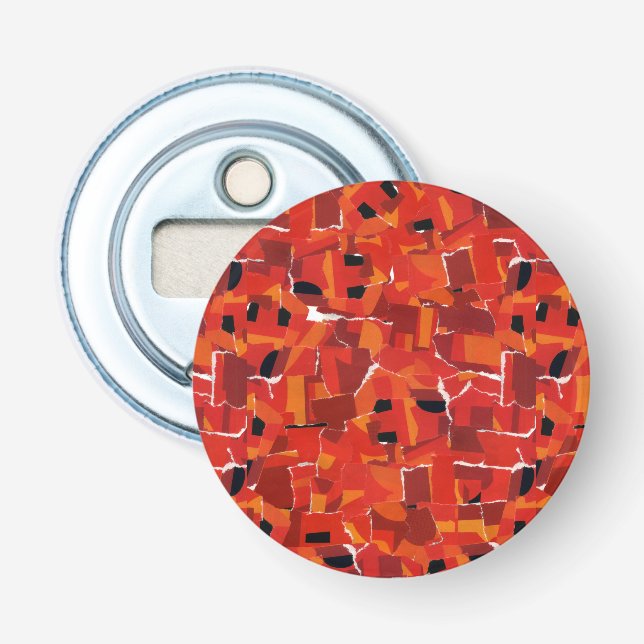 Hot Imitats Mosaik Collage Flaschenöffner (Vorderseite)