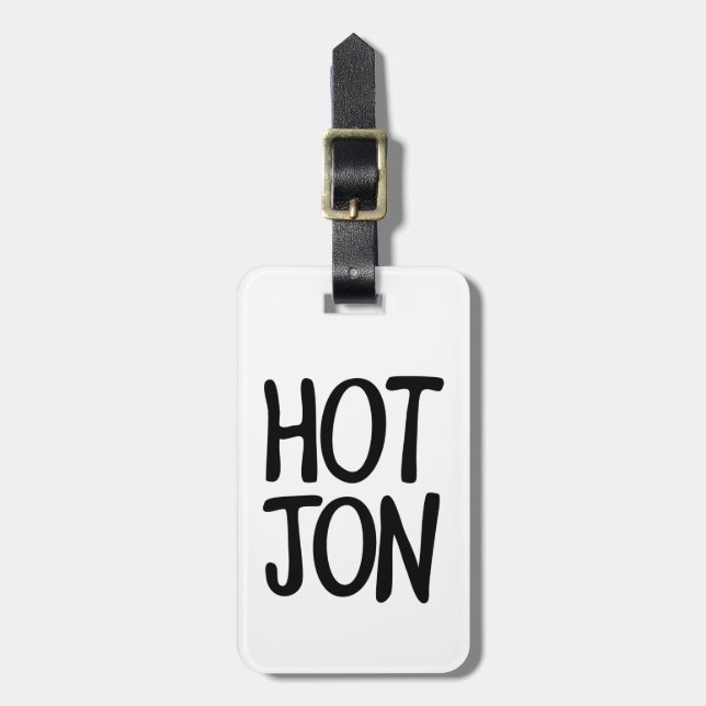 HOT JON GEPÄCKANHÄNGER (Vorderseite vertikal)