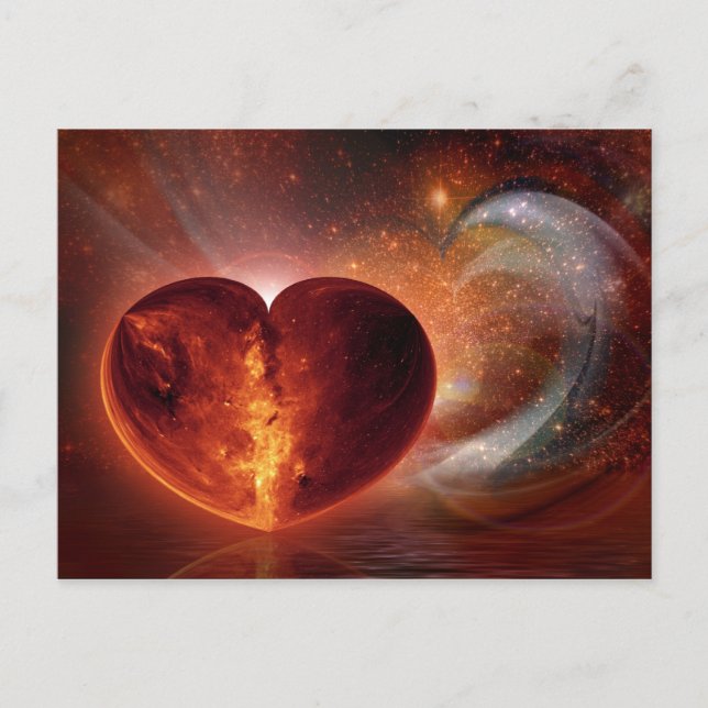 Hot Liebe Postkarte (Vorderseite)