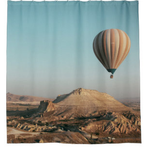 HOT LUFTBALLOONS AUF MITTLERER LUFT DUSCHVORHANG