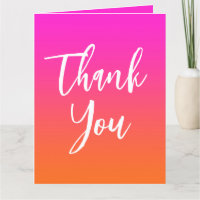 Hot Magenta Pink und Bright Orange Ombre